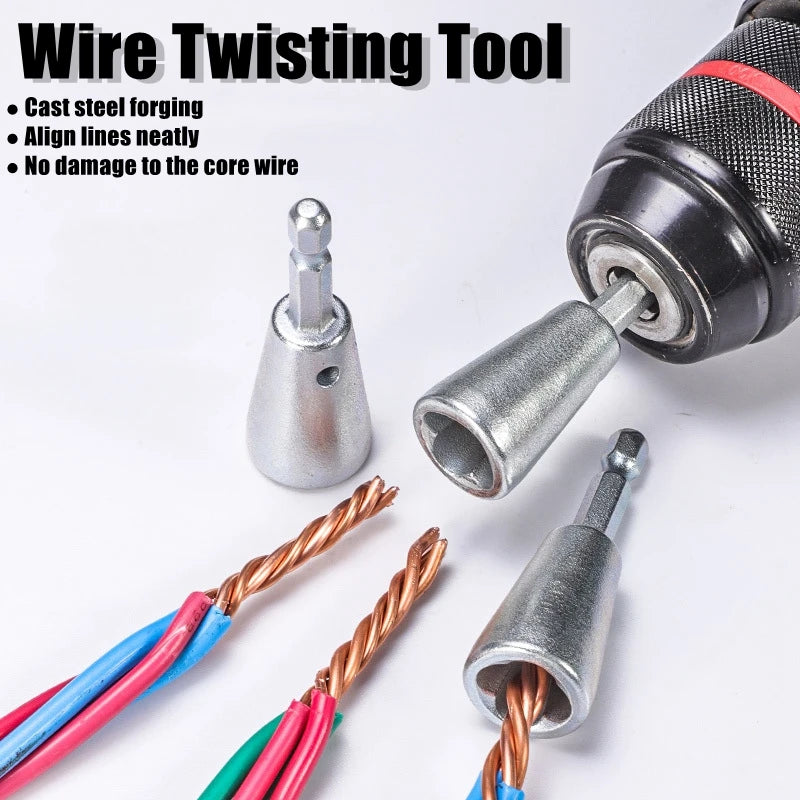Wire Twisting Tools Handle Electrician Quickly Twister Wire For Power Drill Drivers Twisted Twist Cable Device