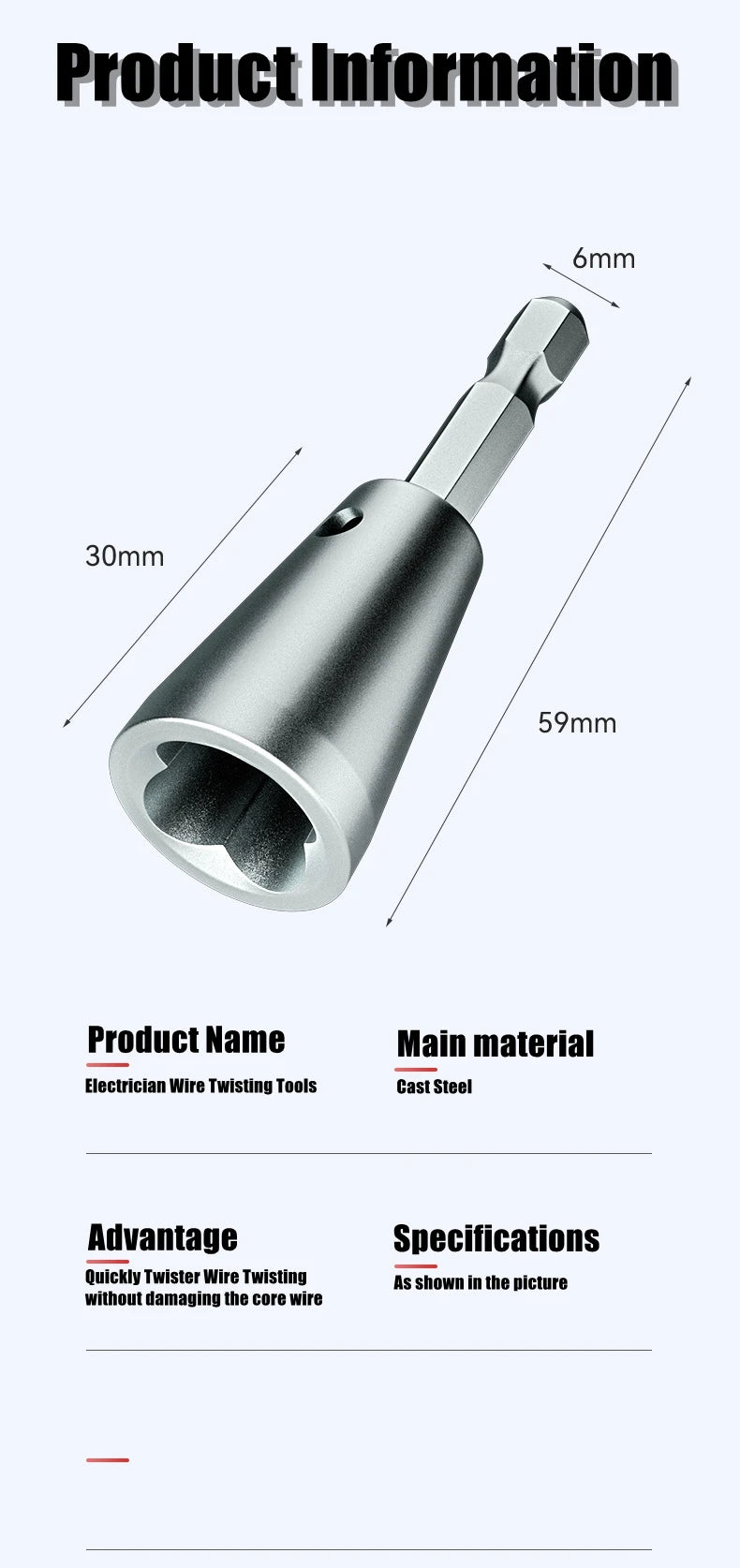 Wire Twisting Tools Handle Electrician Quickly Twister Wire For Power Drill Drivers Twisted Twist Cable Device