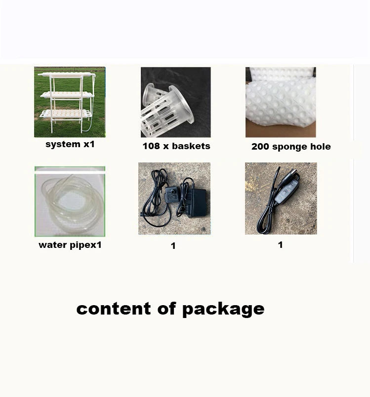 Garden Soilless Culture Equipment Hydroponic System Growth Kitsfamily Balcony Pipe Type Vegetable Planter UPVC Flower Stand