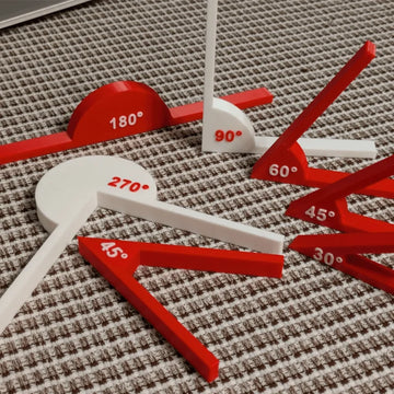 1 Set Teaching Tools, Math Supplies, Angle Tools, Geometric Angle Display Tools, Math Teaching Aids, Learning Tools