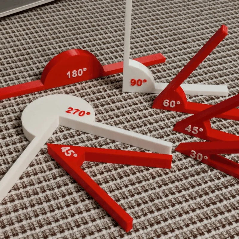 1 Set Teaching Tools, Math Supplies, Angle Tools, Geometric Angle Display Tools, Math Teaching Aids, Learning Tools
