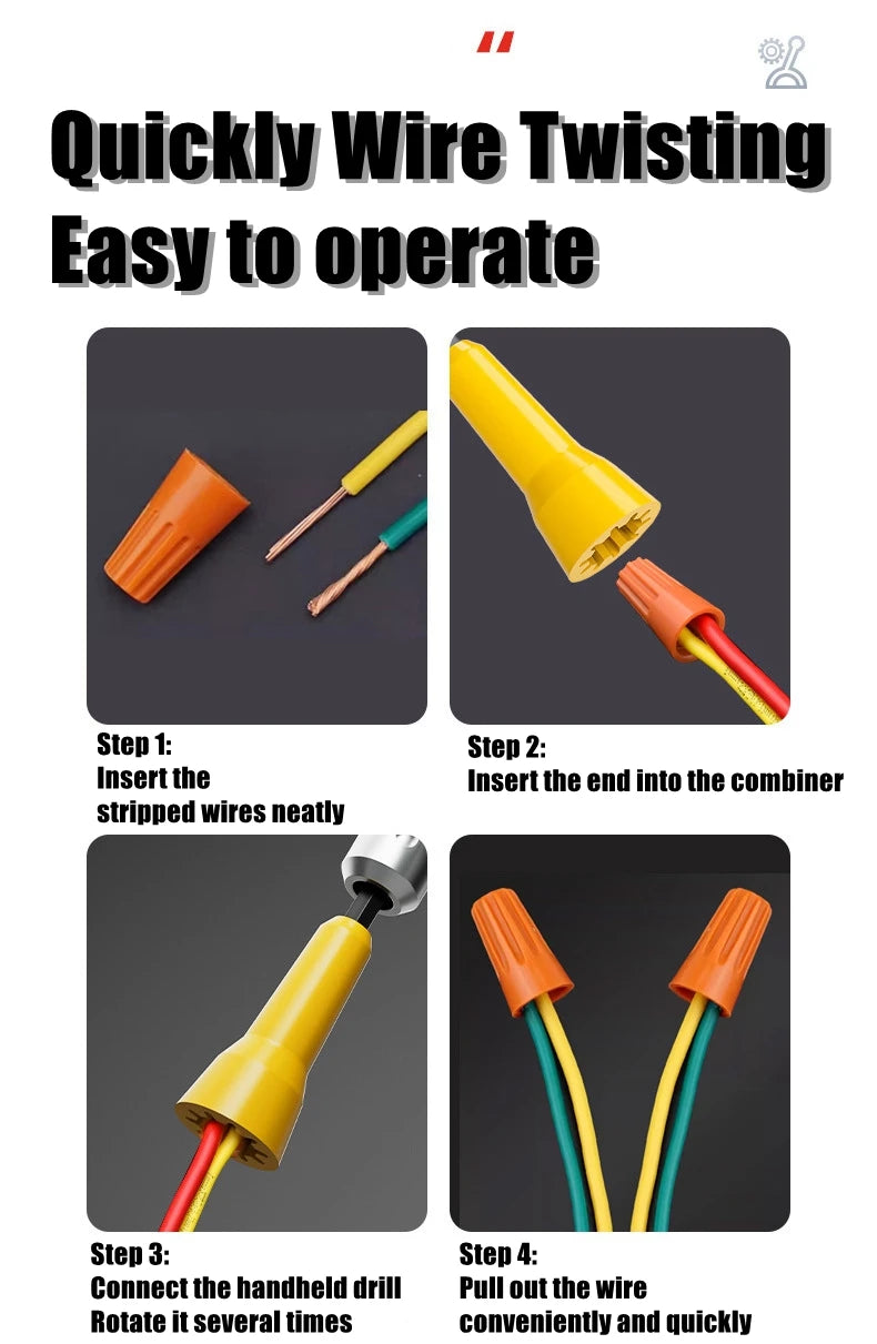 Wire Twisting Tools Handle Electrician Quickly Twister Wire For Power Drill Drivers Twisted Twist Cable Device
