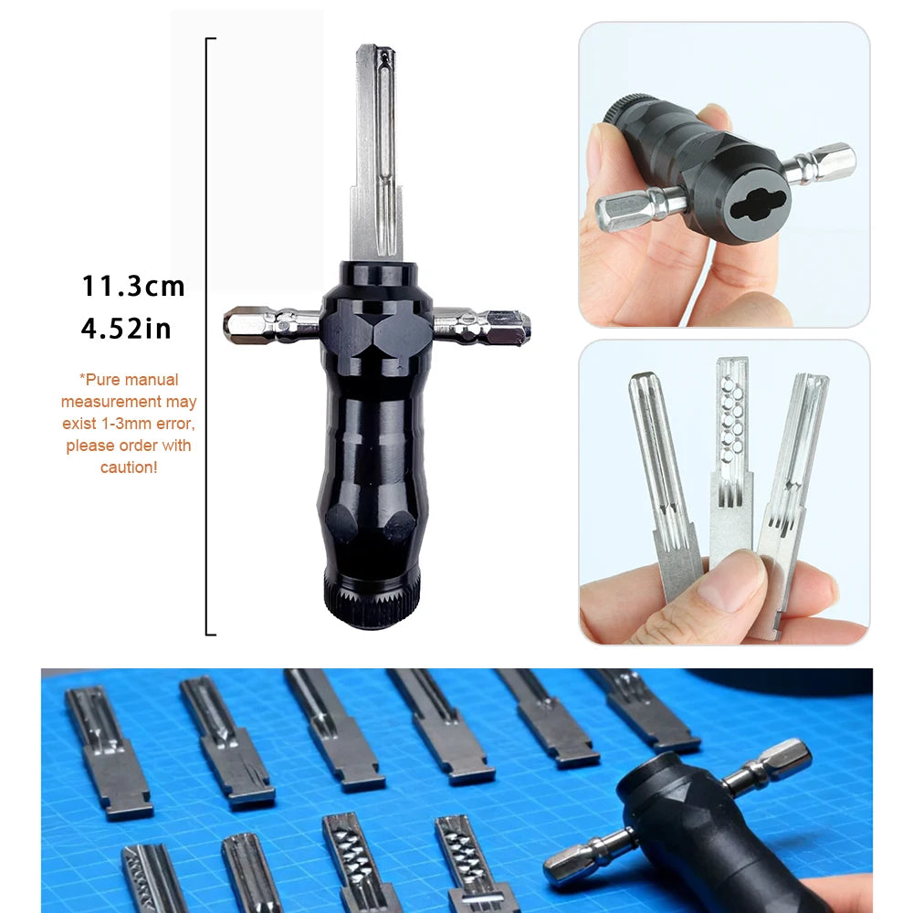 Professional Locksmith Tools Set Portable Lock Repair Tools Stainless Steel Hand Tools Kit For Locksmiths And Door Repair
