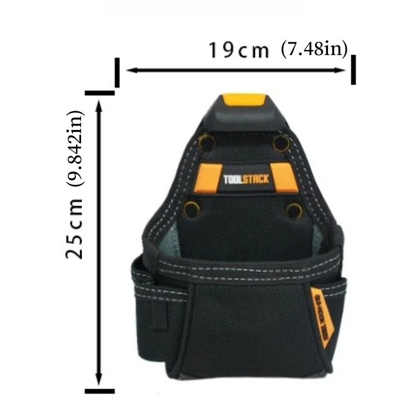 TOOLSTACK Mini Utility Toolkit Quality Hardwear Carpenter Work Tools Bag Quick-Hook Service Kit Hammer & Screwdriver Waist Pouch