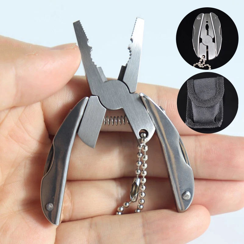 New·Stainless Steel Outdoor Portable Multitool Pliers Knife Keychain Screwdriver Tools Mini Pliers Herramientas Multi Tool
