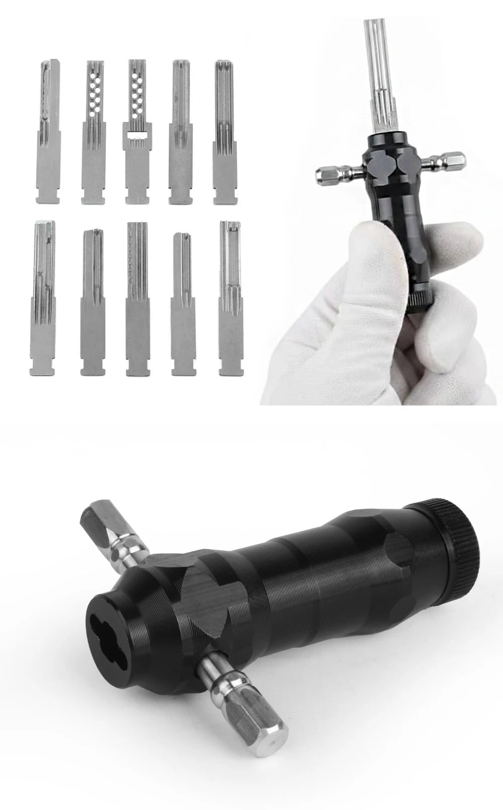 Professional Locksmith Tools Set Portable Lock Repair Tools Stainless Steel Hand Tools Kit For Locksmiths And Door Repair