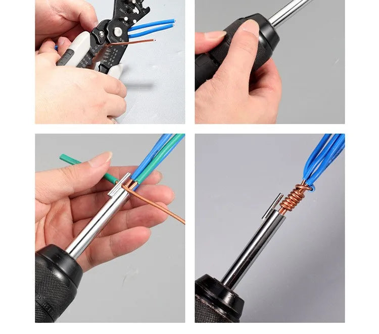 Wire Twisting Tools Handle Electrician Quickly Twister Wire For Power Drill Drivers Twisted Twist Cable Device
