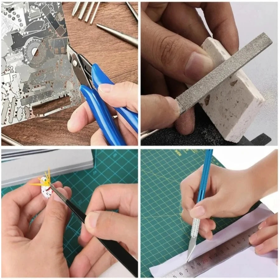 Model Basic Tools  Craft DIY Model Car Hobby Building Repairing Assembly Tool Beginner Handmade Scissors Tweezers