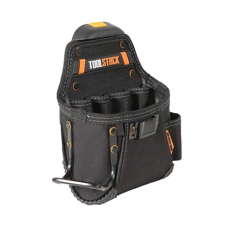 TOOLSTACK Mini Utility Toolkit Quality Hardwear Carpenter Work Tools Bag Quick-Hook Service Kit Hammer & Screwdriver Waist Pouch